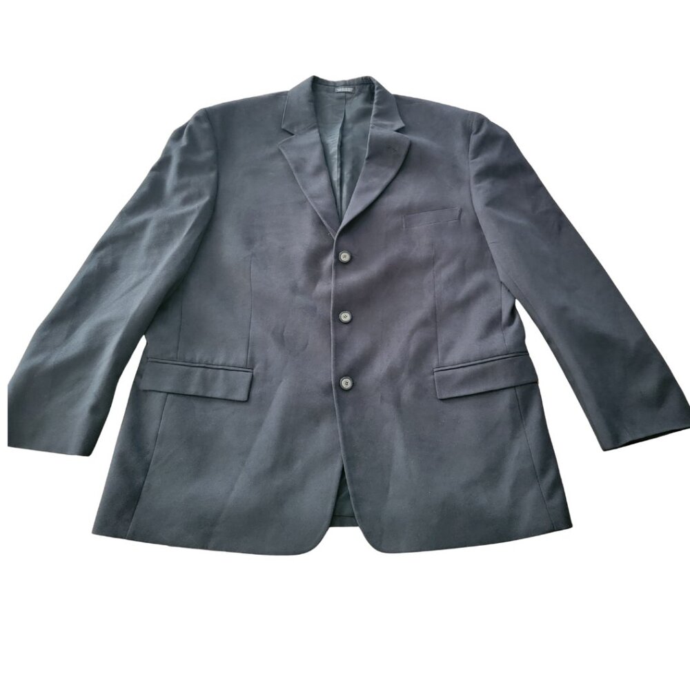 Andrew Fezza Fusion Three-Button Black Men's Blazer Coat